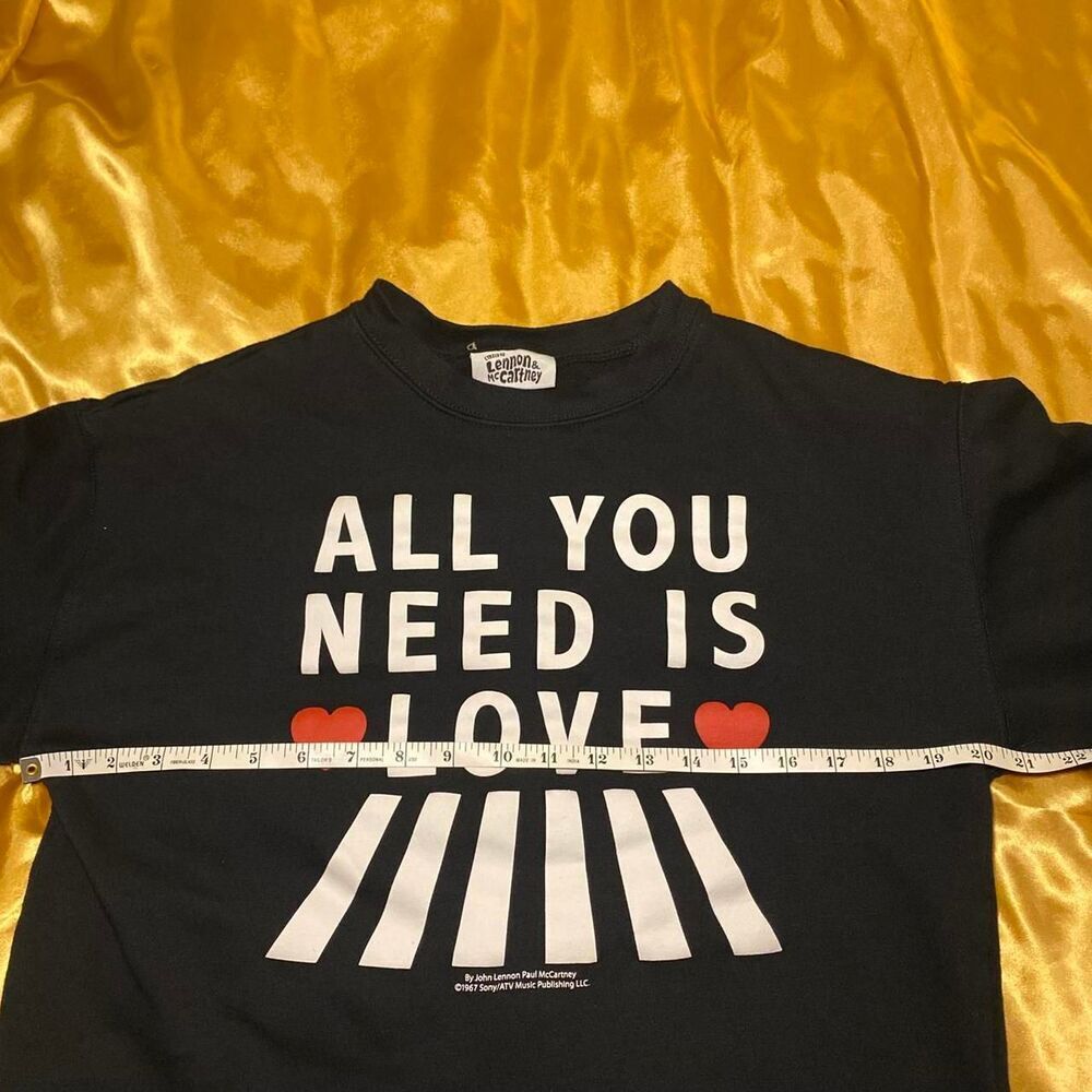 Beatles All You Need Is Love Sweatshirt - Picture 6 of 7
